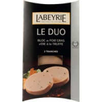Hipercor  LABEYRIE bloc de foie gras de oca con trufa 2 porciones de 4