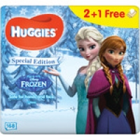 Hipercor  HUGGIES toallitas infantiles Frozen pack 2x56 unidades + 1 g
