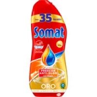 Hipercor  SOMAT detergente lavavajillas Oro gel frescor anti-olor con 
