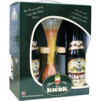 Hipercor  KWAK cerveza belga Ale pack 4 botellas 33 cl + Vaso pie de m