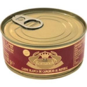ROMANOV carne blanca de cangrejo al natural lata 60 g neto e 5.99 €