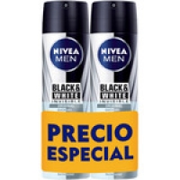 Hipercor  NIVEA MEN desodorante Black & White Invisible anti-transpira