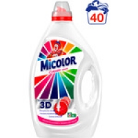 Hipercor  MICOLOR detergente máquina líquido gel colores puros botella