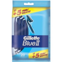 Hipercor  GILLETTE Blue II maquinilla de afeitar desechable bolsa 15 u