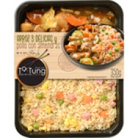 Hipercor  TA-TUNG arroz tres delicias y pollo con almendras envase 350