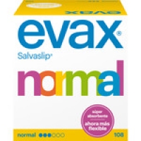 Hipercor  EVAX salvaslip normal súper absorbente caja 108 unidades