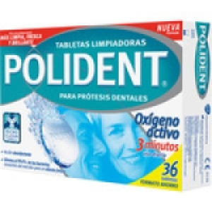 POLIDENT tabletas limpiadoras efervescentes para prótesis de 5.19 €