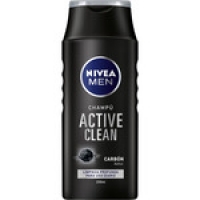 Hipercor  NIVEA MEN champú Active Clean carbón activo para cabello nor