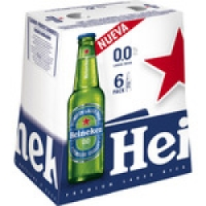 HEINEKEN 0,0% cerveza rubia lager sin alcohol pack 6 botella 3.45 €