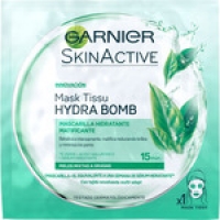 Hipercor  SKIN ACTIVE mascarilla facial Hydra Bomb hidratante matifica