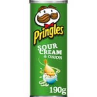 Hipercor  PRINGLES patatas fritas sabor sour cream & onion envase 190 