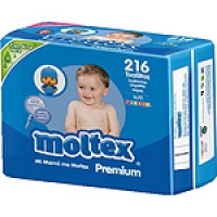 Hipercor  MOLTEX toallitas Premium infantiles con aloe vera pack 3x2 p