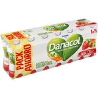 Hipercor  DANONE DANACOL yogur líquido desnatado 0% m.g. sabor fresa s