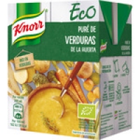 Hipercor  KNORR Eco puré de verduras de la huerta ecológico envase 300