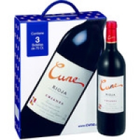 Hipercor  CUNE vino tinto crianza D.O. Rioja Estuche 3 botellas 75 cl