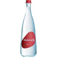 Hipercor  MALAVELLA agua mineral natural con gas botella 75 cl