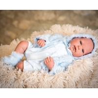 Toysrus  Bebé Reborn Mies Azul 45 cm