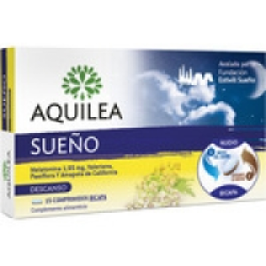 AQUILEA Sueño con Melatonina 1,95 mg, Valeriana, pasiflora y 6.45 €