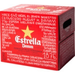 ESTRELLA DAMM cerveza rubia pack 12 botellas 25 cl 4.59 €