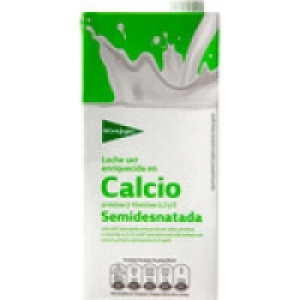 EL CORTE INGLES leche semidesnatada con calcio envase 1 l 0.69 €