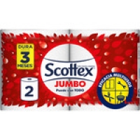 Hipercor  SCOTTEX papel de cocina Jumbo multiusos envase 2 unidades