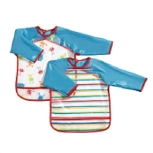 Babies R Us - Pack Azul 2 Baberos con Mangas