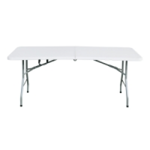 MESA PLEGABLE 180X75X74CM BLANCA