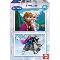 Toysrus  Frozen - Puzzle 2x48