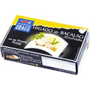 UBAGO hígado de bacalao ahumado en su propio aceite lata 60  2.42 €