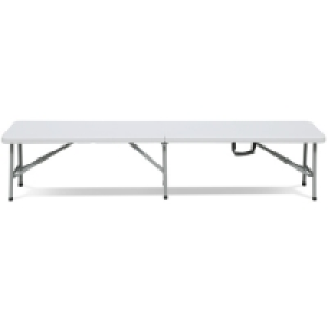 BANCO PLEGABLE 183X30X43CM BLANCO