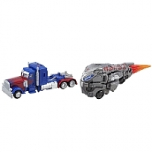 Transformers - Optimus Prime y Cybertron Figuras Deluxe
