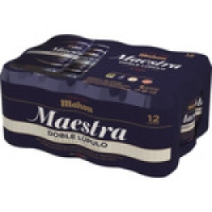 MAHOU MAESTRA cerveza tostada Doble Lúpulo pack 12 latas 33