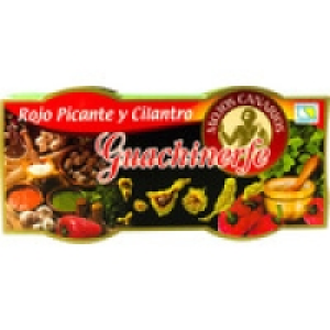 Hipercor  GUACHINERFE mojo rojo picante y cilantro pack 2 frasco 110 g