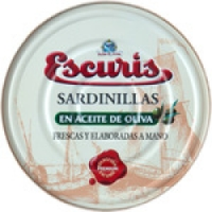 ESCURIS sardinillas en aceite de oliva 35-40 lata 180 g 6.65 €