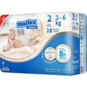 Hipercor  MOLTEX Premium pañales de 3 a 6 kg talla 2 paquete 28 unidad