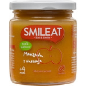 Hipercor  SMILEAT tarrito de manzana y naranja 100% ecológico sin glut