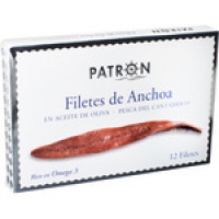 Hipercor  PATRON filetes de anchoa del Cantábrico en aceite de oliva l