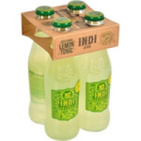 Hipercor  INDI & CO tónica con limón 100% ecológica pack 4 botellas 20