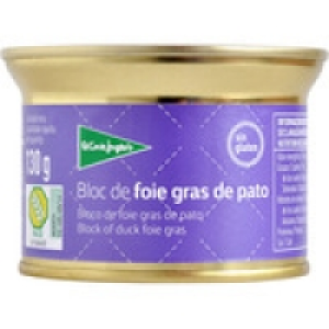 EL CORTE INGLES bloc de foie gras de pato sin gluten lata 13 5.99 €