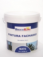 Bricoking  PINTURA PLASTICA FACHADAS BLANCA BRICOKING 14L