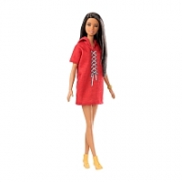Toysrus  Barbie - Muñeca Fashionista - Vestido Rojo