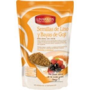 LINWOODS semillas de lino y bayas de Goji molidas en frío en