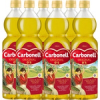 Hipercor  CARBONELL aceite de oliva suave 0,4º pack 6 botellas 1 l