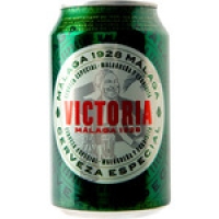 Hipercor  VICTORIA cerveza rubia especial malagueña lata 33 cl