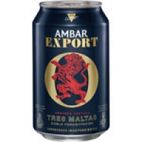 Hipercor  AMBAR EXPORT Export cerveza rubia nacional extrafuerte tres 