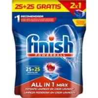 Hipercor  FINISH detergente lavavajillas Power Ball todo en 1 Max bols