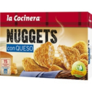 Hipercor  LA COCINERA nuggets de pollo con queso 15 unidades estuche 3