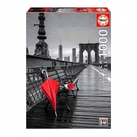 Toysrus  Educa Borrás - Paraguas Rojo Puente de Brooklyn - Puzzle 100