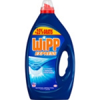 Hipercor  WIPP EXPRESS detergente máquina líquido gel azul botella 40 