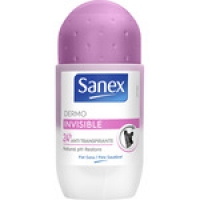 Hipercor  SANEX desodorante roll-on dermo invisible anti-manchas blanc